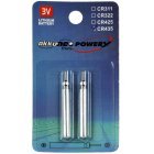 Stiftbatterie, Stabbatterie CR435 fr Elektroposen, Anglerposen, Bissanzeiger Lithium 2er Blister