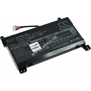 Akku passend fr Laptop HP Omen 17-an005tx, 17-an029ng, Typ TPN-Q195 (12 Pin-Stecker)