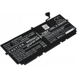 Akku passend fr Laptop Dell XPS 13 9300 2020, XPS 13 9310, XPS 13 9380, Typ 722KK