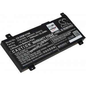 Akku passend fr Laptop Dell Inspiron 14 7466, Inspiron 14 7477, Typ 0M6WKR