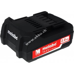 Akku fr Werkzeug Metabo BS 14.4 LTX Impuls/ Typ 6.25467 2000mAh Original