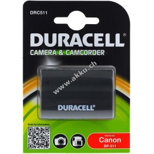 Duracell Akku DRC511 für Canon Typ BP-511