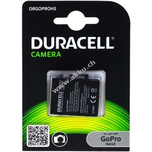 Duracell Akku f�r GoPro Hero 3 Typ AHDBT-201