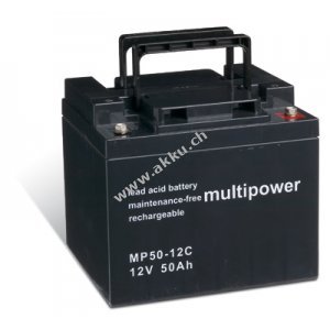 Bleiakku (multipower) fr Elektrorollstuhl Meyra Ortopedia iChair MC1 zyklenfest