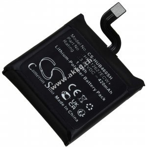 Akku passend f�r Smartwatch Huawei Watch GT 46mm FTN-B19 Typ HB512627ECW+