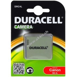 Duracell Akku DRC4L fr Canon Typ NB-4L