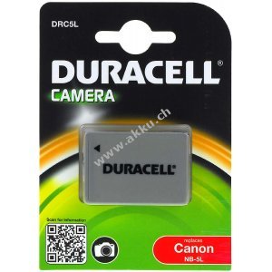 Duracell Akku DRC5L fr Canon Typ NB-5L