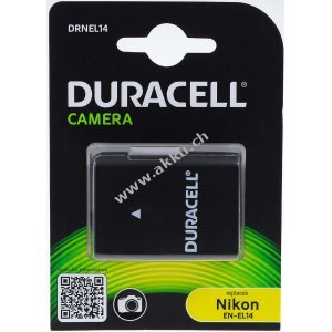 Duracell Akku fr Nikon EN-EL14 1100mAh