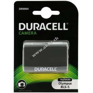 Duracell Akku passend fr Digitalkamera Olympus PEN E-PL2 / Stylus 1 / Typ BLS-5