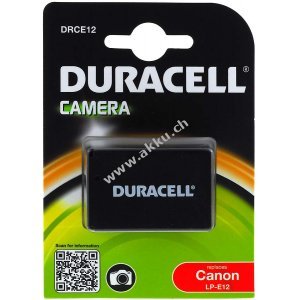 Duracell Akku DRCE12 fr Canon Typ LP-E12