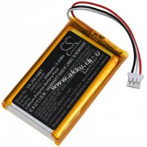 Akku passend f�r Jablotron JA-156E Touschscreen Alarmanlage Typ AHB954060P