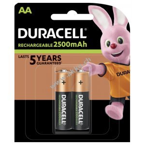 Duracell Duralock Recharge Ultra Mignon AA HR6 LR6 LR06 MN1500 4906 Akku 2er Blister