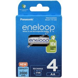 Panasonic eneloop Mignonakku AA HR6 HR-3UTGB 2000mAh NiMH 4er Pack