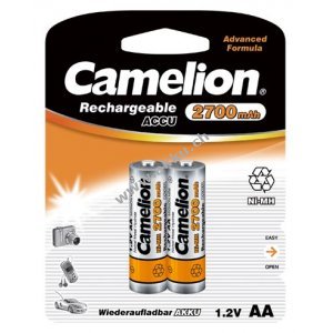 Camelion Mignonakku AA HR6 2700mAh NiMH 2er Blister