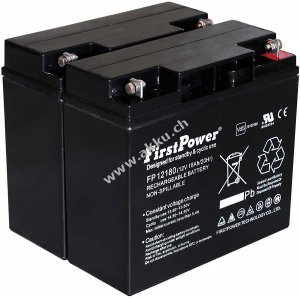 FirstPower Blei-Gel Akku fr USV APC Smart-UPS 1500 12V 18Ah VdS