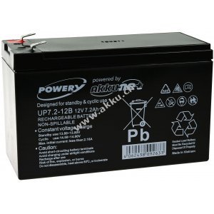 Powery Blei-Gel Akku 12V 7,2Ah
