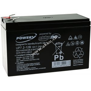 Powery Blei-Gel Akku 12V 7,2Ah