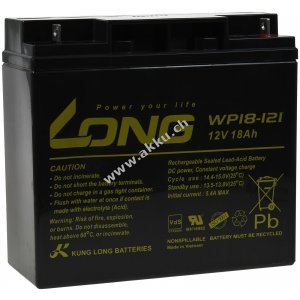 KungLong Bleiakku WP18-12I 12V 18Ah fr zyklische Anwendungen