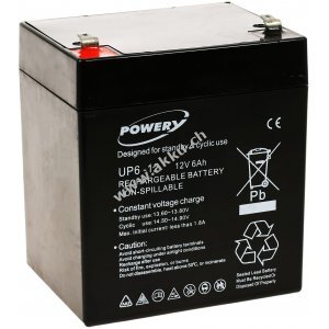 Powery Blei-Gel Akku 12V 6Ah