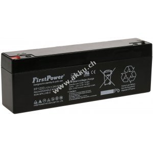 FirstPower Blei-Gel Akku FP1223 VdS 12V 2,3Ah