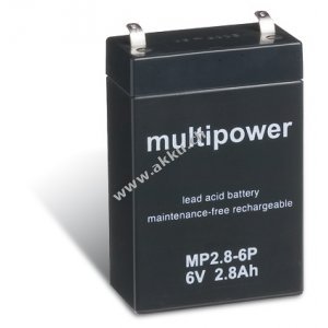 Bleiakku (multipower) MP2,8-6P