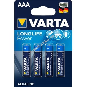 Batterie Varta 4903 Microzelle LR03 AAA 4er Blister