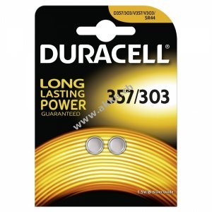 Duracell Knopfzelle 303/ 357/ SR44 / SR44W / SR1154W 2er Blister