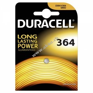 Duracell Knopfzelle SR621SW/ Typ 364 1er Blister