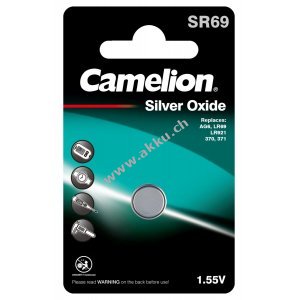 Camelion Silberoxid-Knopfzelle SR69 / SR69W / G6 / LR920 / 371 / 171 / SR920 1er Blister