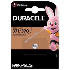 Duracell Knopfzelle SR920SW/ Typ 370 / 371 1er Blister