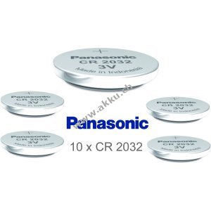 Panasonic Lithium Knopfzelle CR2032 / DL2032 / ECR2032 10 Stck lose