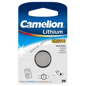 Lithium Knopfzelle Camelion CR2016 1er Blister