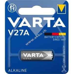 Varta Batterie Alkaline LR27 V27A V27GA 12V 1er Blister