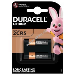 Foto Batterie Duracell M3 Typ 2CR5 / 2CR5M / 245 1er Blister