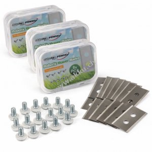 24x Ersatzklingen f�r M�hroboter YUKA 600 bis YUKA 1500 inkl. Schrauben