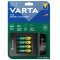 VARTA Akku Ladegert, inkl. 4x AA 2,1Ah, LCD Smart Charger+ fr wiederaufladbare AA AAA