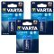 3 Batterien Varta Typ 6LF22, PP3, 6LR61, 9V-Blockbatterie 3x 1er Blister