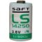 Lithium Batterie Saft LS14250 1/2AA 3,6Volt