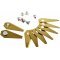 9x Ersatz-Messer Titan Klingen / Schneid-Klingen (1mm) f�r Bosch Indego M�hroboter Gold