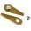 9x Ersatz-Messer Titan Klingen / Schneid-Klingen (1mm) f�r Bosch Indego M�hroboter Gold