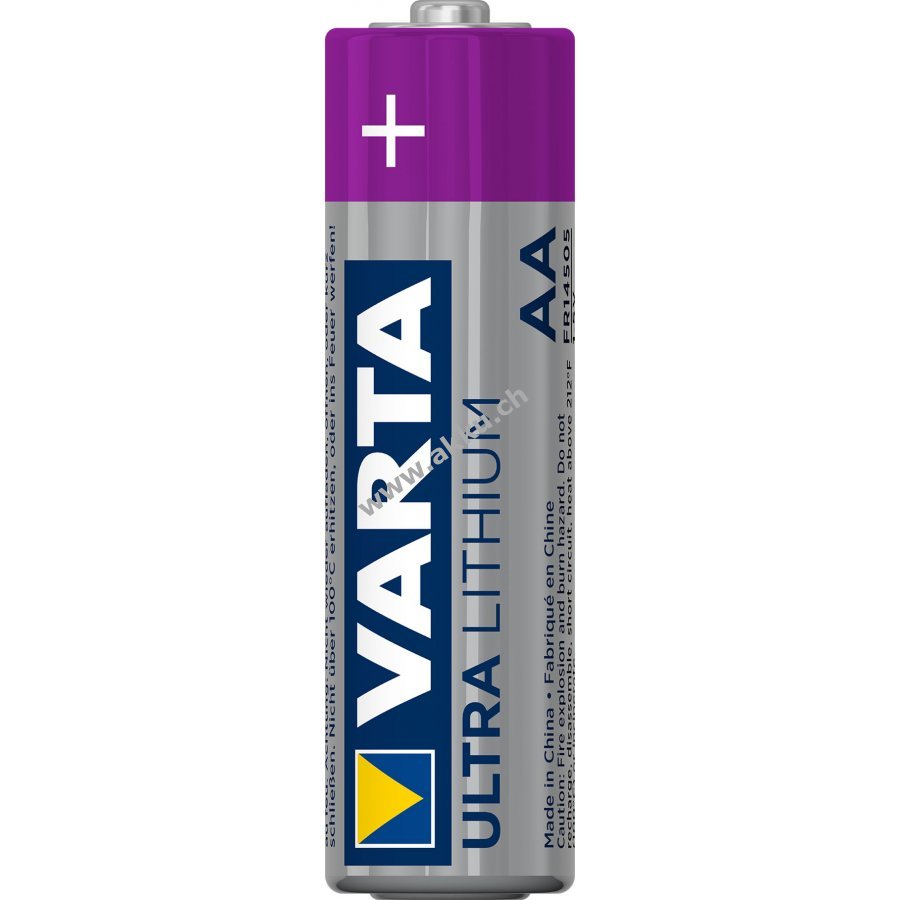 2 Batterie Varta Ultra Litio AA – 1.5V – Durata Fino Al 2038 – Confezione Da 2