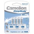 Camelion HR03 Micro AAA AlwaysReady, Ni-MH Akku 4er Blister 800mAh