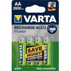 Varta Power Akku Ready2Use Mignon AA 5716 HR6 LR06 4er Blister 2600mAh