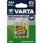 Varta Power Akku Ready2Use Micro AAA HR03 LR03 4er Blister 1000mAh