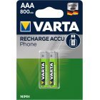 Varta Micro AAA Akku für DECT-Telefone 800mAh 2er Blister Varta Micro AAA Akku für DECT-Telefone 800mAh 2er Blister