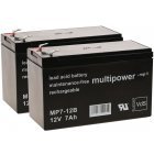 Ersatzakku (multipower) fr USV APC Smart-UPS 750, APC RBC48 u.a. 12V 7Ah (ersetzt 7,2Ah)