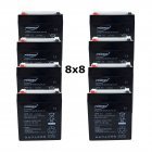 Powery Blei-Gel Akku 12V 6Ah für APC Smart-UPS RT 15K RM Powery Blei-Gel Akku 12V 6Ah für APC Smart-UPS RT 15K RM