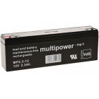 Bleiakku multipower MP2,3-12 ersetzt MP2,2-12 Vds
