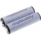 Digibuddy 18650 Akku Li-Ion-Zelle 2er Pack für Taschenlampen o. Kleingeräte