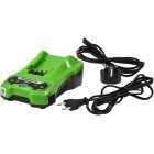 Schnell-Ladegerät Greenworks Tools G24C 24V Li-Ion, für 24V Li-Ion Greenwork-Akkus z.B. G24B2, G24B4 Schnell-Ladegerät Greenworks Tools G24C 24V Li-Ion, für 24V Li-Ion Greenwork-Akkus z.B. G24B2, G24B4